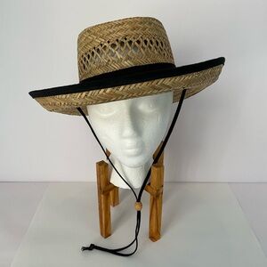 NWT Gold Coast Sunwear Straw Sun Hat